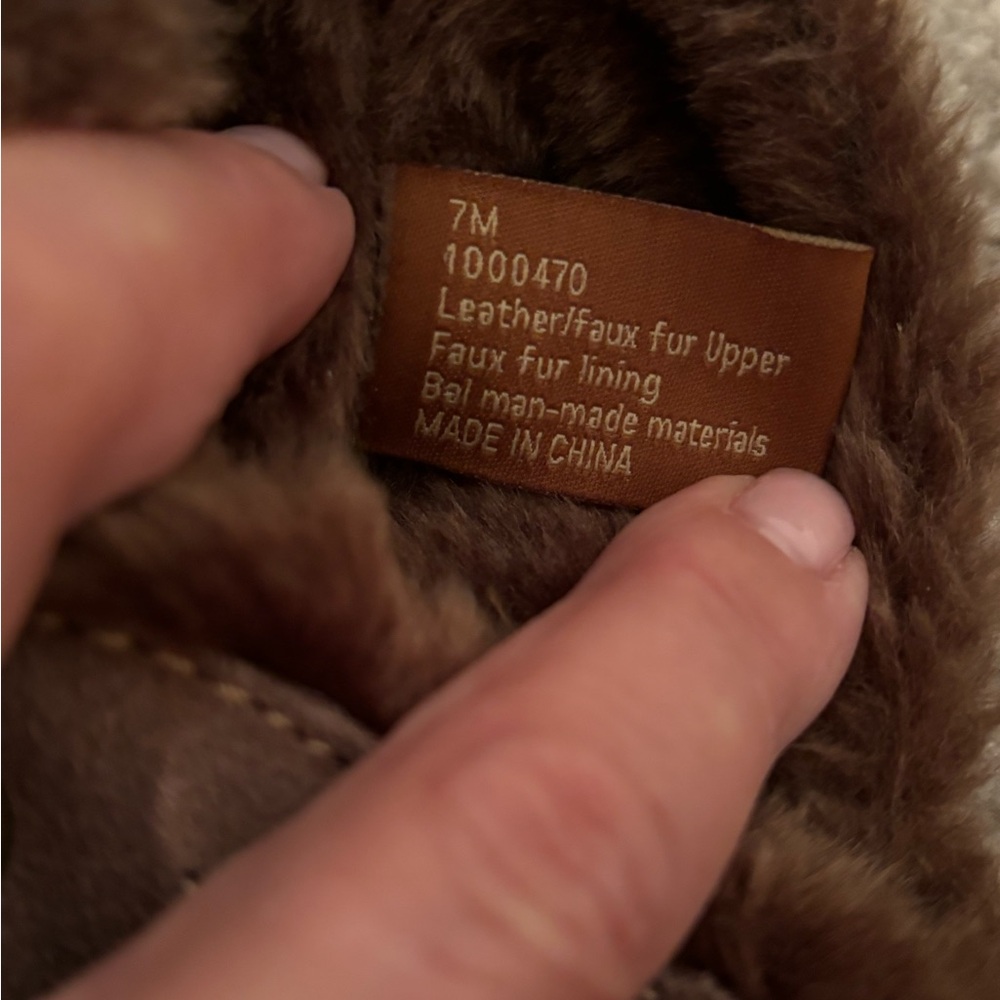 NATURALIZER Taupe Suede and Fur Boots Size 7M - Picture 3 of 6